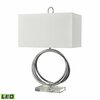 Elk Signature Eero 24'' High 1-Light Table Lamp - Chrome - Includes LED Bulb H0019-8557-LED